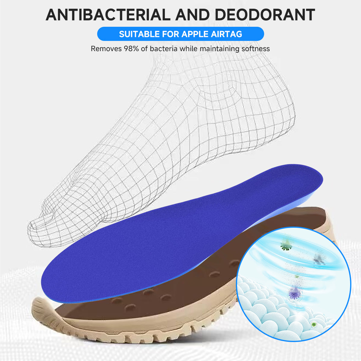 SafeSole™ AirTag-Compatible Safety Insole