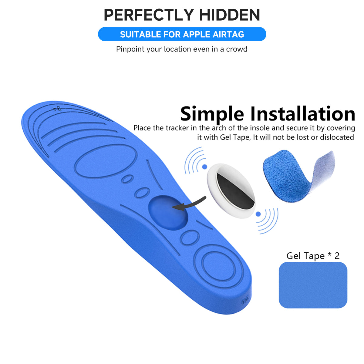 SafeSole™ AirTag-Compatible Safety Insole